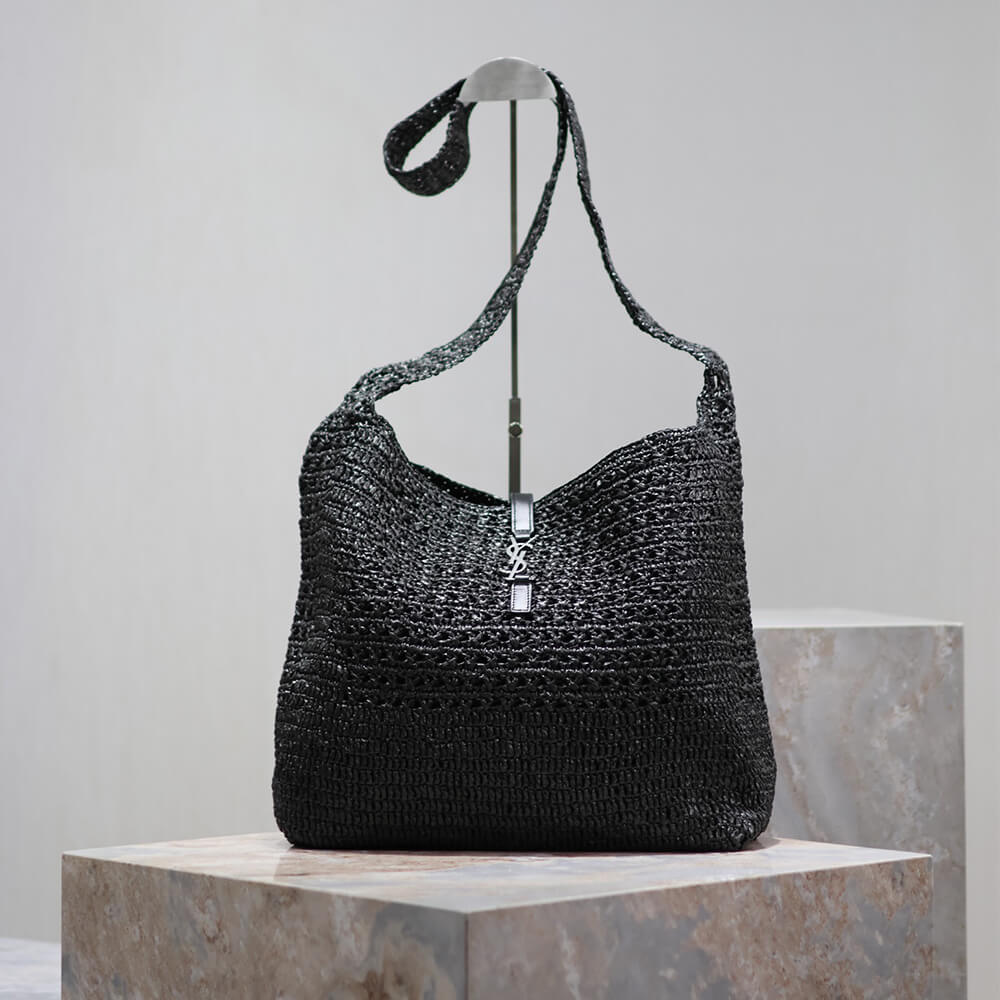 SAINT LAURENT le 5 a 7 medium tote in raffia(HIGH-END GRADE)