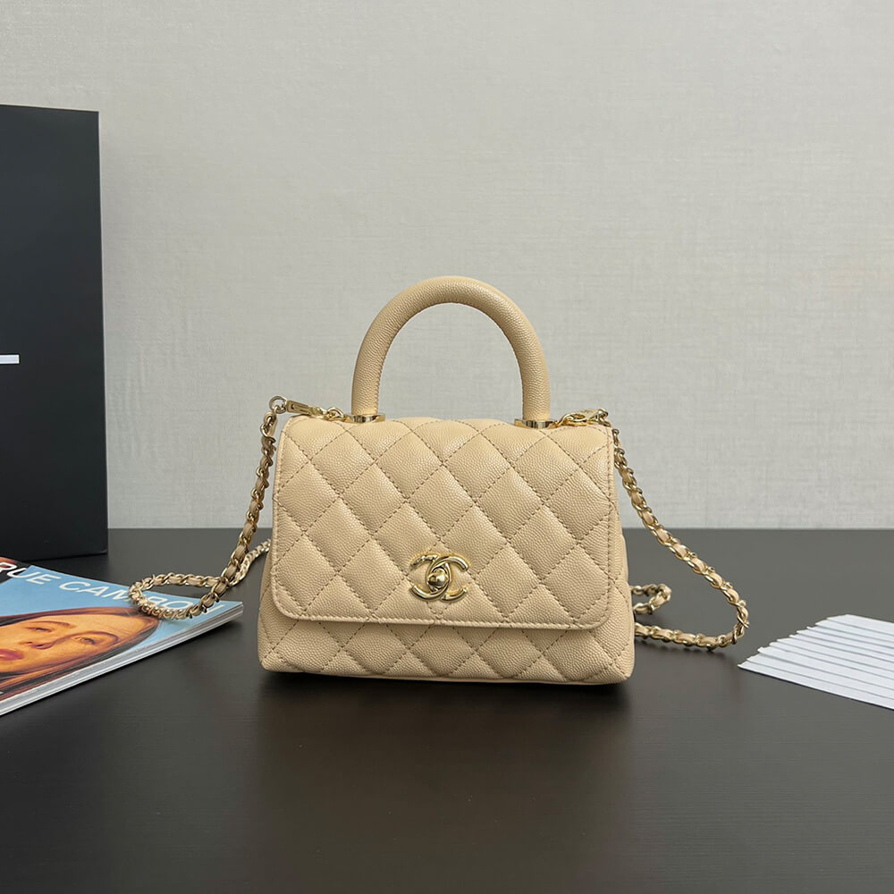 Chanel MINI COCO Handle Bag(HIGH-END GRADE)